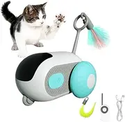 Cat Toys,Turbo Tail Mouse Cat Toys,Indoor Cat Toys,Remote Control Electric Cat with Interactive Smart Toy Car