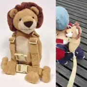 Plush Lion Safety Anti lost Leash Harness Backpack Toy Baby Kids Toddler BagPR