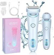 Dusk The Glide Pro 3.0 Razor for Women - Waterproof Electric, Wet and Dry (Blue)