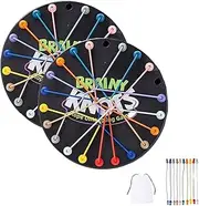 Brainy Knots Rope Untangling Game, Brainy Knots Rope Untangling Table, Brainy Knots Game, Brain Teaser Toys for Kids, Rope Challenge Game, String Solution Central Lacing Toys for Adults Kids (2pcs)
