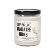 Manatee Candle Funny Manatee Lover Gift Florida Swamp Animals Marine Biology