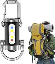 jamgeery Key Chain Flashlight - Key Ring Light,Pocket Torch with 3 Modes Compact Rechargeable Lamp for Night Outdoor Camping Hiking