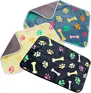 GANAZONO 3pcs Pet Blanket Flannel Pet Blanket Warming Pad Cat Warming Pad Mats Cat Cage Sleeping Mat Flannel