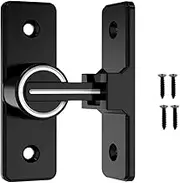 Barn Door Lock Hardware, 90 Degree Gate Latches Flip Latch Safety Door Bolt Latch Lock, Luminous Barn Sliding Door Latch Lock Suitable for Garden, Bathroom, Outdoor, Garage, Window
