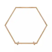 Anti-corrosion Wedding Party Arch Backdrop Stand Wood Hexagon Arbor Flower Rack