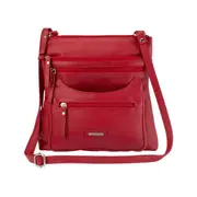Franco Bonini - 21-0023 Leather front pocket Handbag - Red