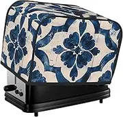 Mandala Blue Print 2 Slice Toaster Cover Fingerprint Bread Maker Protectors,Kitchen Small Appliance Dust Cover