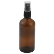100ML Amber Glass Bottle with Black ATOMISER Sprays,Refillable9005