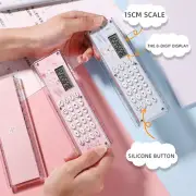 Hot Selling Ruler Calculator 8 Digits Display 15CM Scale Cute Micro Multi-functi