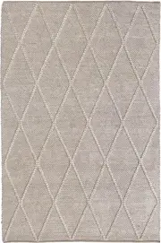 Diamond Cream Wool Rug