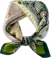 [Generic] WODFAMY 35”Large Silk Head Scarves bandanas for women elegance silk scarf for women Like Scarf Headscarf hair scarf