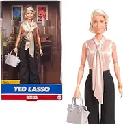 Barbie ​ Signature Doll, Rebecca Welton from Ted Lasso Wearing Elegant Blouse and Black Slacks, Collectible with Displayable Packaging, HJW93