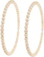 Toyvian 2pcs Bead Wreath Kit DIY Garland with Durable Rings for Spring and Holiday Decor for Crafting Unique Dreamcatchers and Distinctive