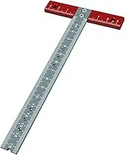 T Square Ruler Aluminum Alloy Metal Woodworking Tool with Scale for Drafting, Drawing, and Crafting Perfected for Architects, Designers, and DIY Enthusiasts