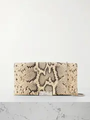 [Jil Sander] Jil Sander - Snake-effect Leather Clutch - Snake print - One size One size Animal print