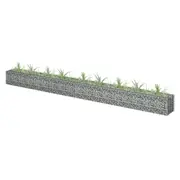 Gabion Planter Stone Wall Border Garden Patio Raised Bed Basket Galvanised Steel