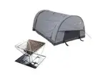 Kings Plus Big Daddy Air Inflatable Double Swag +Stainless Steel Folding Firepit
