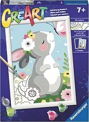 Ravensburger CreArt Beautiful Bunny Numbers for Children-Painting Arts and Crafts Kits for Age 7 Years Up