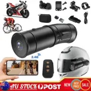 Motorcycle Dual Lens Dash Cam Handlebar Helmet Recorder 170° Fisheye Lens Camera