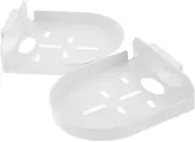 TEHAUX 2Pcs Adhesive Camera Wall Mount Bracket Floating Shelf for Monitors Security Cameras Speakers Plants Easy Installation No Tools Needed Residue Removal Stable