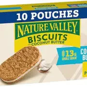 Nature Valley Biscuit Sandwiches, Coconut Butter, Snack Value Pack, 10 ct