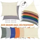 Sun Shade Sail Waterproof 98% UV Block Triangle Rectangle Extra Heavy Duty Shade