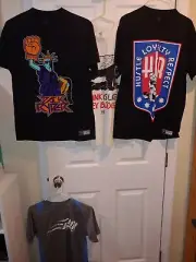4 Vintage WWE Wrestling Tee Shirts,Cena U Don't See Me,CM Punk,Zack Ryder