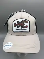 TOMMY BAHAMA “Tip Your Cap” Lobster Patch Trucker Hat Khaki Black Men’s *NEW*
