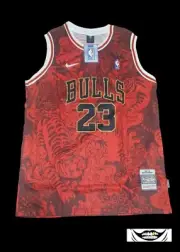 Classic Michael Jordan #23 Chicago Bulls Basketball Jerseys Dragon SIZE 2XL