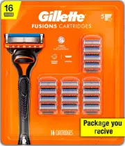 Gillette Fusion5 Razor Blades 16 Pack– 100% Genuine Sealed- Best Price Guaranty