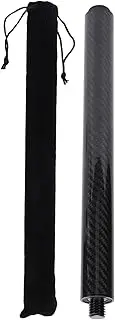 12 Inch Carbon Fiber Billiard Pool Extension Stick, Quick Installation, Enhanced Stability for Gameplay, Lengthening Design with Rubber Butt Cap, Premium Abrasion Ma