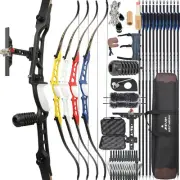 Archery Recurve Bow 66"68"70"Takedown 14-40lbs Alloy Riser Target Hunting Shoot