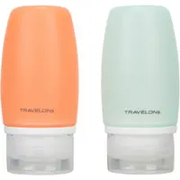 在飛比找PChome24h購物優惠-TRAVELON 旅行分裝瓶(小橘藍2入)