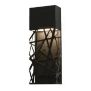 AFX BONW071710L30D2 Black Boon Single Light 16"H Led Outdoor Wall Sconce