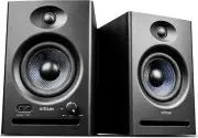 Ortizan C7 White Speakers - 2.0 Studio Monitors, Bluetooth 5.3, RCA, 3.5Mm, 30W