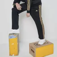 在飛比找蝦皮購物優惠-特價活動 Adidas pants 經典三線 修身 黑橘 黑