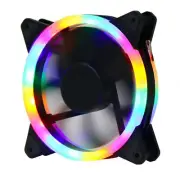 LED Computer Cooling Fan RGB 12cm DC 12V Silent Desktop CPU PC Case Cooler Fans