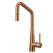 OLIVERI Essente 316 Stainless Steel Square Goose Neck Pull Out Mixer - Copper SS31675-CU