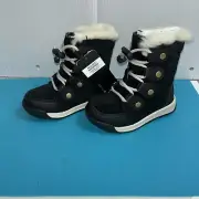 Children’s Sorrel Black Whitney || Waterproof Insulated Boots New In Box Size 8