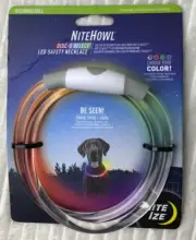 Nite Ize NiteHowl Rechargeable LED Safety Necklace Collar Disc-O Select New