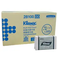 在飛比找松果購物優惠-【舒潔Kleenex】28100 專利鎖水摺疊擦手紙 (15