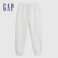 在飛比找momo購物網優惠-【GAP】男裝 Logo抽繩束口鬆緊褲-白色(841415)