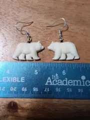 HANDMADE CARVED WATER BUFFALO BONE BEAR WALKING ALASKA BONEYARD COLLECTION