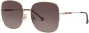 New Carolina Herrera Sunglasses - CH 0035/S J5G - Gold / Grey Fade (59-19-145)