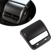 Wocch Black AC Vent Cover Rear Center Console Air Vent Covers Car Rear Armrest Box Air Conditioning Vent Outlet Trim Frame for Tesla Model 3 & Model Y, Interior Accessories