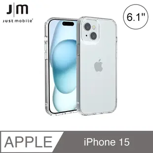 Just Mobile TENC Air iPhone 15 6.1吋 透明抗摔氣墊保護殼