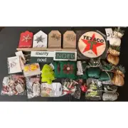 Lot #12 Festive Christmas Bundle Ornaments, Elf, Earrings & More Holiday Decor