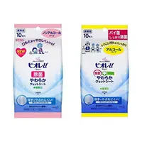 在飛比找樂天市場購物網優惠-日本 kao biore 溫和 清潔 濕紙巾 10枚 (含酒