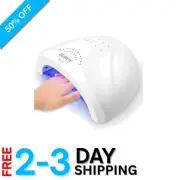 Compact UV LED Nail Lamp with 30 Beads & Adjustable Timers for All Gel Polishes