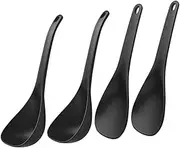 GAXIRE 2 Sets Non Stick Rice Spoon Soup Spoon Set Heat Resistant Kitchen Utensils for Serving Ramen and Soup Ergonomic Design for Comfortable Use Easy to Clean